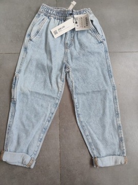 Spodnie jeansowe boyfriendy 116 cm Zara 