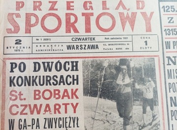 Gazeta "Przegląd Sportowy" - rocznik 1975