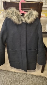 Zimowy płaszcz dla dziewczynki rozmiar 152 12 lat