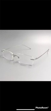 Okulary bezramkowe (tytanowe oprawki)