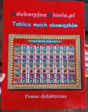 Magnetyczna Tablica obowiązków pomoc dydaktyczna 