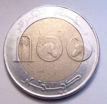 Algieria 100 dinars 2010 BIMETAL