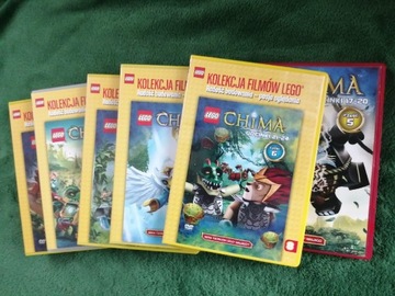 6 płyt dvd z Lego CHima.