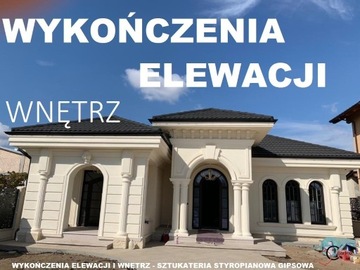 wykończenia elewacji, wnętrz 