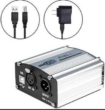 Zasilacz do mikrofonu Phantom Power 48V