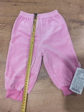 Spodnie welurowe różowe dresowe Bamar Nicol 68