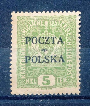 1919 KRAKOWSKIE, 5h. Fi.31, V FORMA ** 1