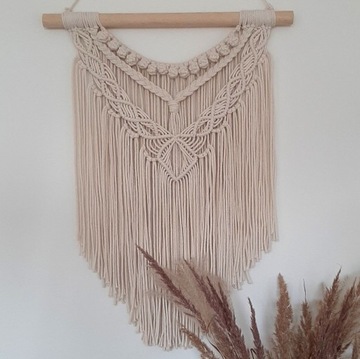 Makrama dekoracja na ścianę boho handmade