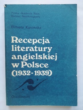 Kurowska E. Recepcja literatury angielskiej... 