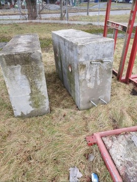 2x Bloki betonowe blok betonowy obciążeniowe