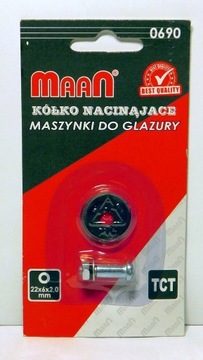 Kółko maszynki do glazury 22x6x2 mm  Maan 0690 TCT