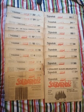 Tygodnik Solidarność 22 numery z 1981 roku 