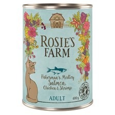 Karma ROSIES FARM 24x400g Łosoś, kurczak krewetki