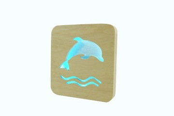 Lampa lampka nocna delfin wieloryb prezent dzieci 