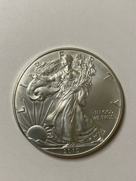 Fine silver one dollar LIBERTY 2015 ,1OZ