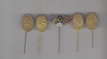 Tokio 1964 Holandia olimpiada 5 odznak