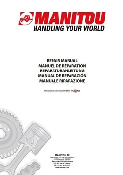 MANITOU PARTS AND SERVICE MANUALS