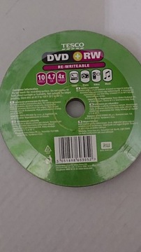 Płyty DVD+RW. 4,7GB  x4    10 sztuk