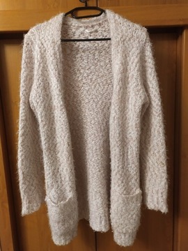 Sweter różowo-biały