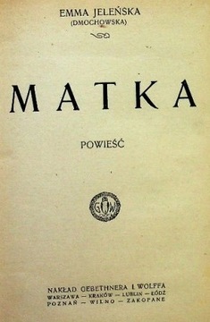 Matka Emma Jeleńska 1922