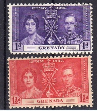 Kolonie ang. Grenada 1937  *