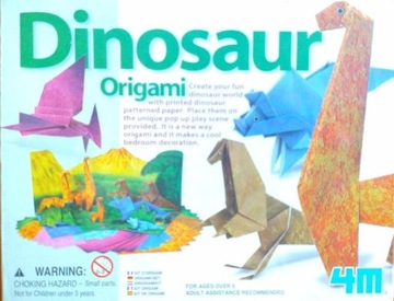 Dinosaur origami. Zestaw kreatywny 4M.