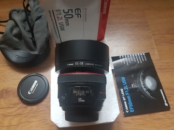 Canon EF 50mm f/1.2L USM Super stan