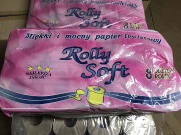 Papier toaletowy szary 8 rolek faktura