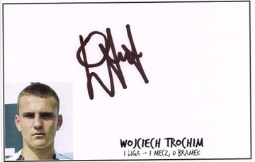 Wojciech Trochim autograf - LEGIA Sandecja KSZO