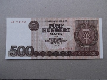 Niemcy NRD 500 marek 1985 ser.AH  UNC