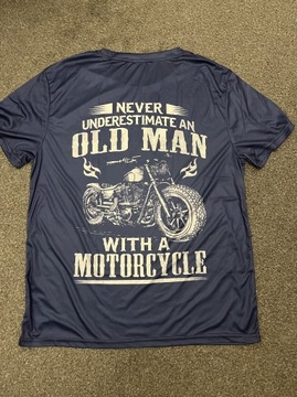 Tshirt bluzka męska z motorem