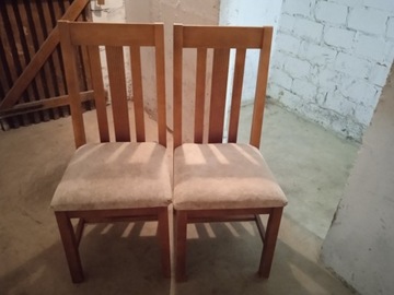 Bardzo solidne dębowe krzesła 50zł-szt. do negoc.