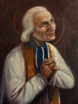 Obraz olejny Jan Maria Vianney 30/40 Gierlach