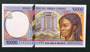 Afryka Środkowa 10000 francs UNC 