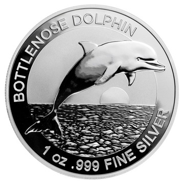 2019 Bottlenose Dolphin RAM 1oz srebro