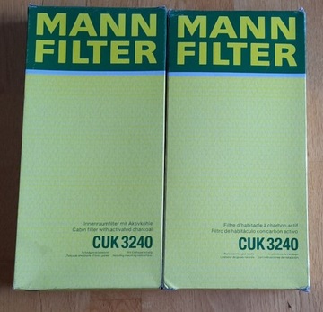 MANN FILTER CUK 3240 filtr powietrza kabinowy