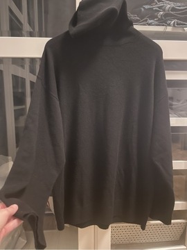 H&M czarny kaszmirowy sweter XS