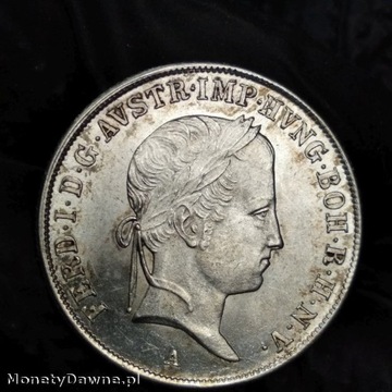 20 Krajcarów 1841 A, Ferdynand I, Austria