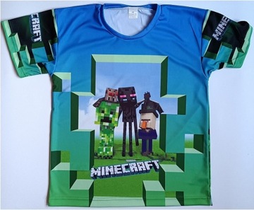 Koszulka T-shirt (nowy) 134 Minecraft