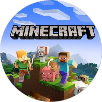 OPŁATEK NA TORT MINECRAFT GRA POSTAĆ 