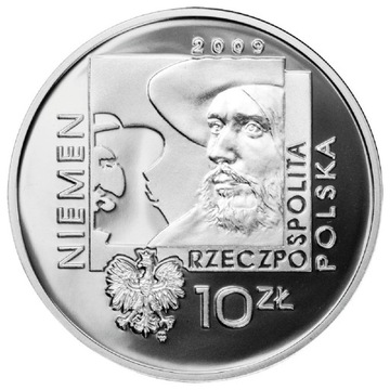 10 zł moneta srebrna Czesław Niemen 2009r. okrągła