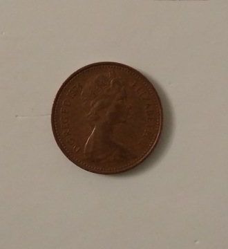 New Penny 1974 oryginał obiegowa Wielka Brytania