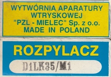 Rozpylacz, końcówka wtryskiwacza D1LK35/M1