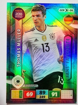 2018 Fifa Russia FANS FAVOURITE Thomas Muller