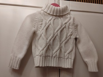 Sweterek golf dziewczynka H&M roz.80,9-12 m-cy