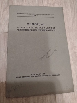 Memoriał w sprawie działalności przedsiębiorstw