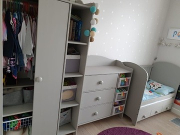 GONATT - Komplet mebli dziecięcych Ikea. Szare.