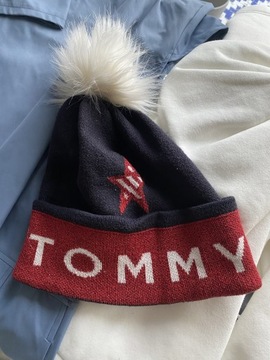 Zestaw czapka szalik Tommy Jeans corporate