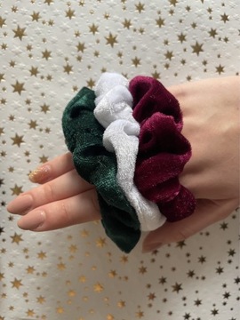 Scrunchies zestaw Christmas 