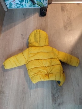 Dziecięca kurtka zimowa Zara źółta okazja 